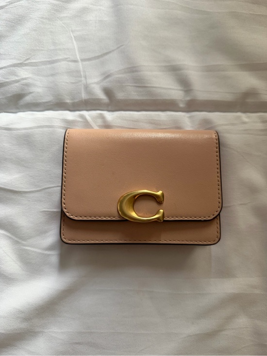 Coach Handbags - Coach Blush Pink Leather Small Wallet with Gold C Hardware